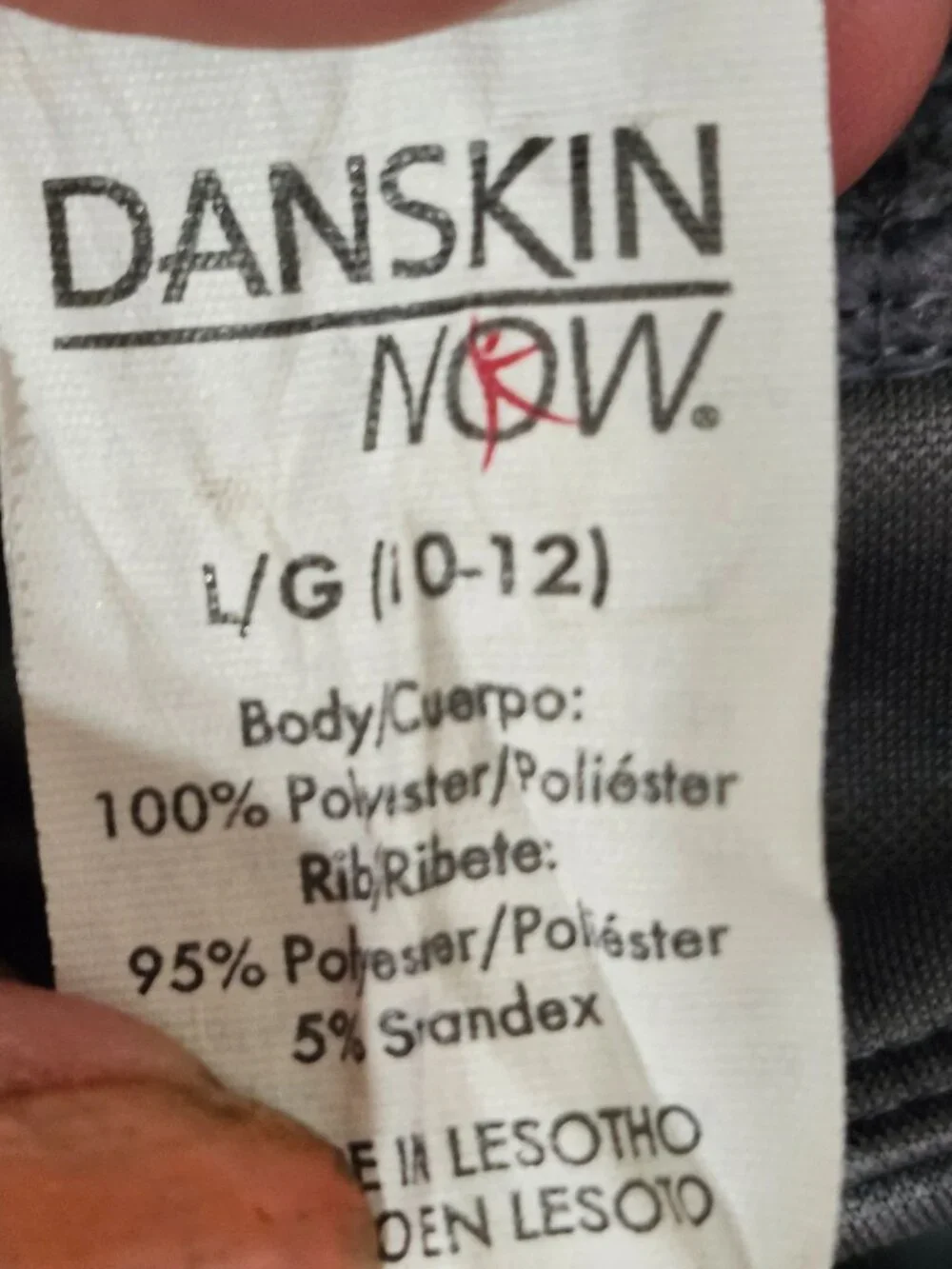 Danskin Now girls fleece lined active pants size L 10-12